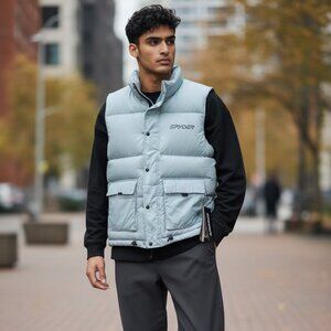 Spyder Down Vest pastel blue, Medium